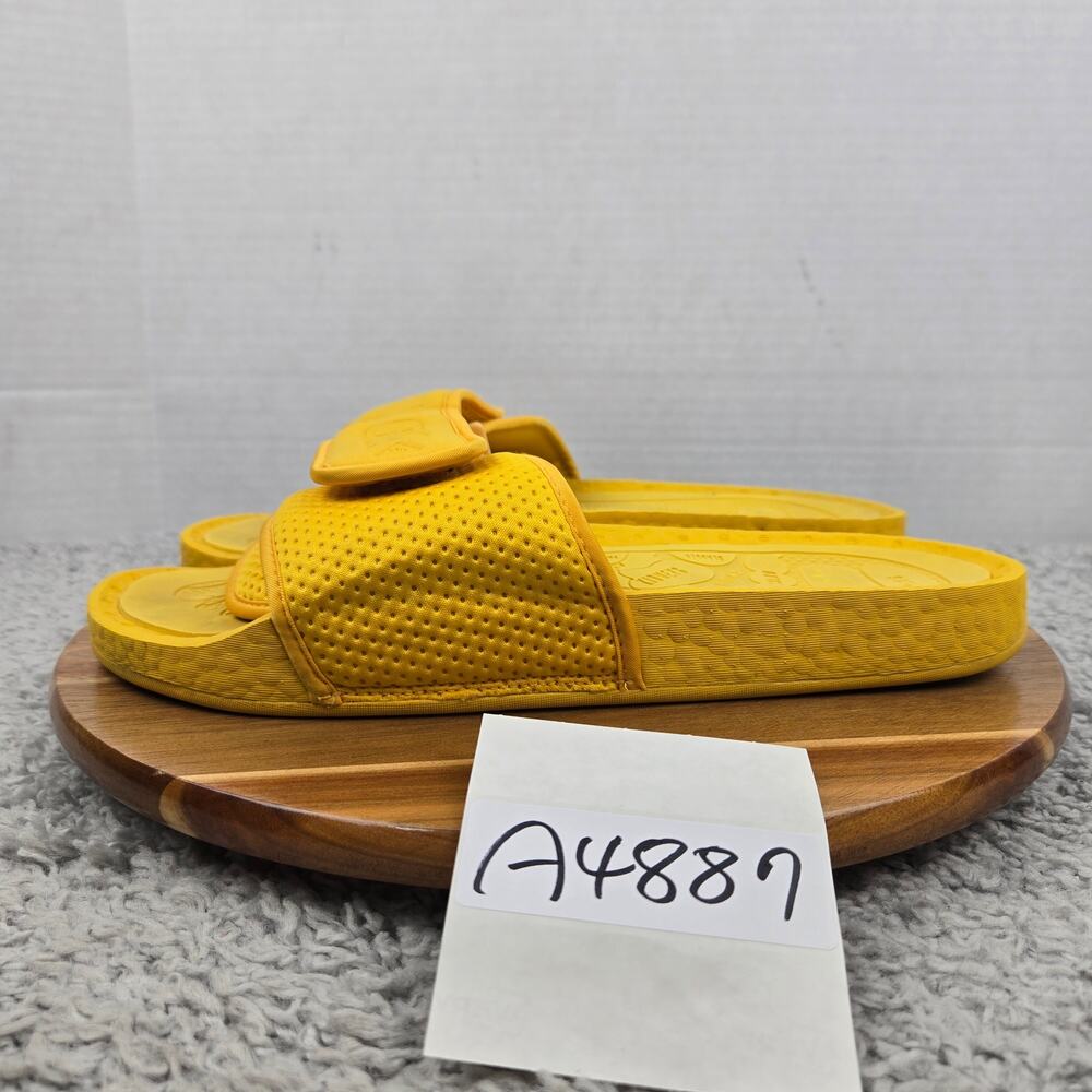 Adidas x Pharrell Williams Mens 11 Boost Slide Bold Gold Casual Daily FZ0674